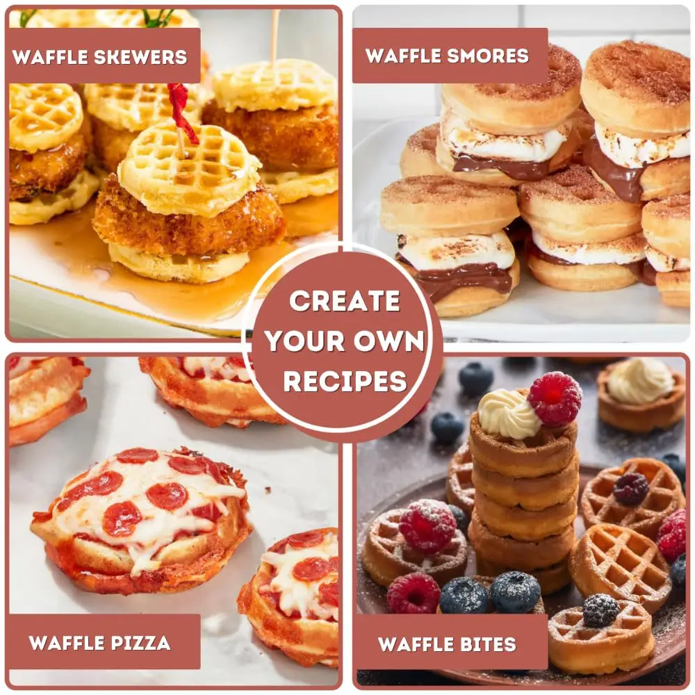 16-Hole Waffle Maker, Quick He - đánh giá và giá Mini Waffle Maker Machine